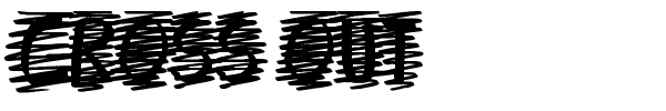 Cross Out font preview
